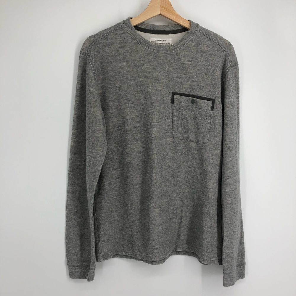 Rei Co-Op Trailsmith Knit Shirt Gray Size Mens Small